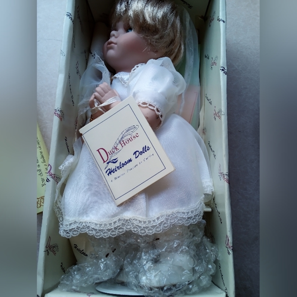 Duck House porcelain doll